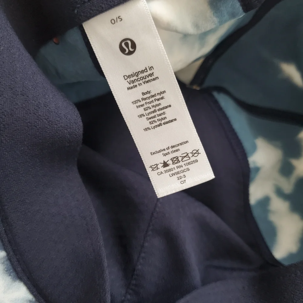 NWT Lululemon Baller Hat Blue Tie-dye One Size